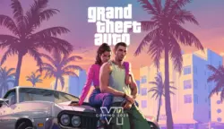Materi promosi Grand Theft Auto VI dari Rockstar Games. Ukuran unduhan versi PS5 dilaporkan mencapai 210 GB, tetapi belum menjadi spesifikasi resmi dalam sumber Rockstar yang diperiksa. Foto: Rockstar Games.