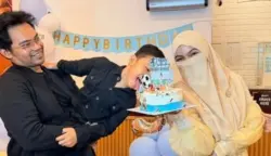Wardatina Mawa dan Insanul Fahmi menghadiri perayaan ulang tahun anak mereka.