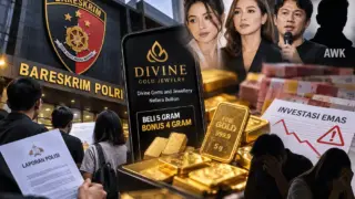 Ilustrasi dugaan penipuan perdagangan emas yang menyeret PT Divine Gold Jewelry ke Bareskrim Polri. Puluhan konsumen melaporkan dugaan penipuan, penggelapan, dan tindak pidana pencucian uang (TPPU) dengan nilai kerugian yang diklaim mencapai Rp25 miliar.